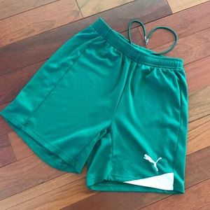 Puma green shorts
